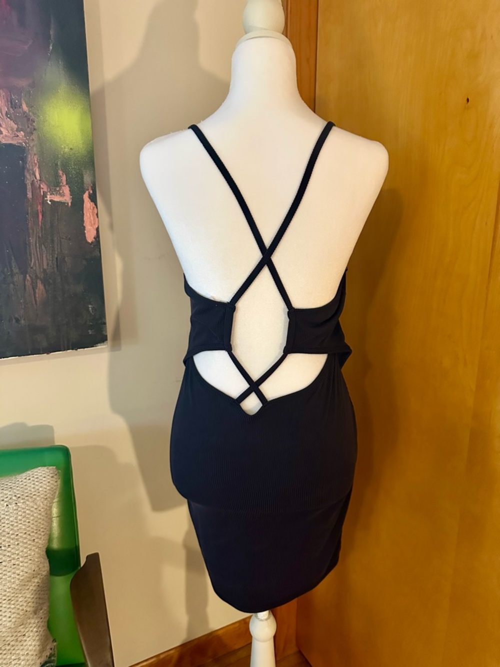 Double Zero Navy Ribbed Tank Dress - Picture 2 of 3